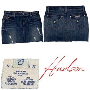 Hudson Denim Mini Skirt